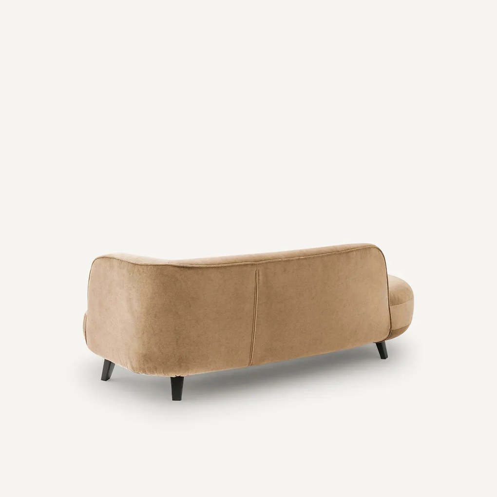 Sofa Dormeuse stonewashed fluweel, Rosebury, ontwerp Emmanuel Gallina