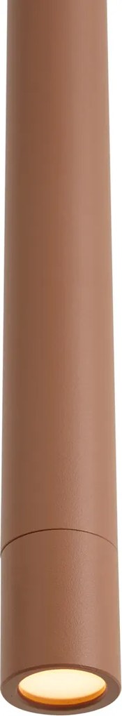 Moderne hanglamp mokka met ingebouwde plafondplaat - Chuba