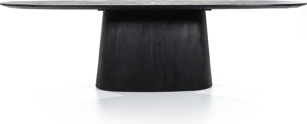 Eettafel Ovaal Zwart 300 Cm - 300 X 110cm.