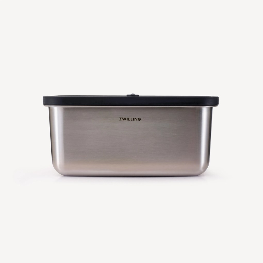 ZWILLING Fresh & Save STAINLESS Vacuümdozenset, S/M/L / 6-delig, Roestvrij staal, Zilver - Fresh & Save STAINLESS - ZWILLING