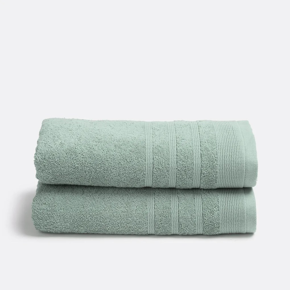 Set van 2 handdoeken in badstof 600 g/m2, Zavara