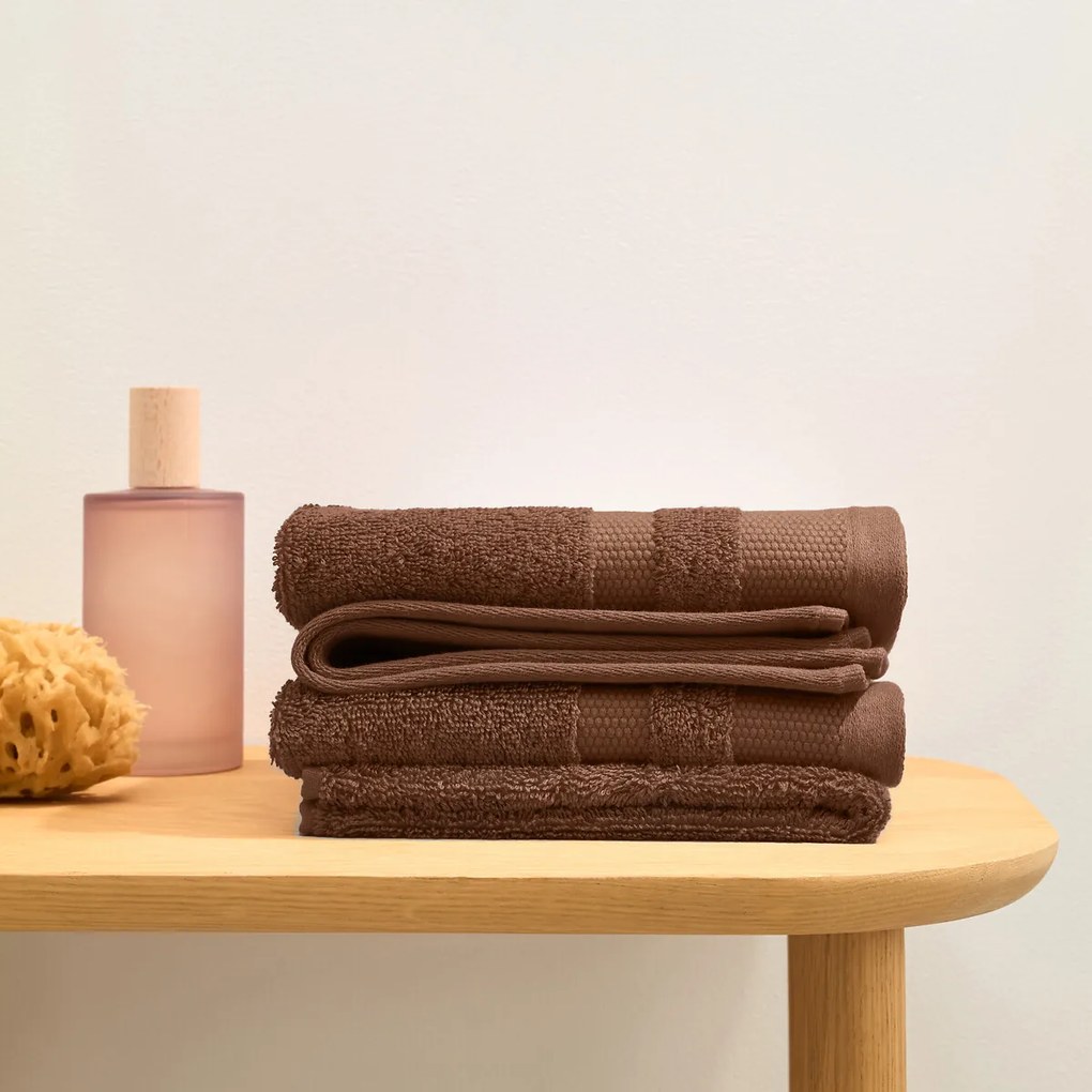 Set van 4 Egyptisch katoenen gastendoekjes 600g/m², Kheops