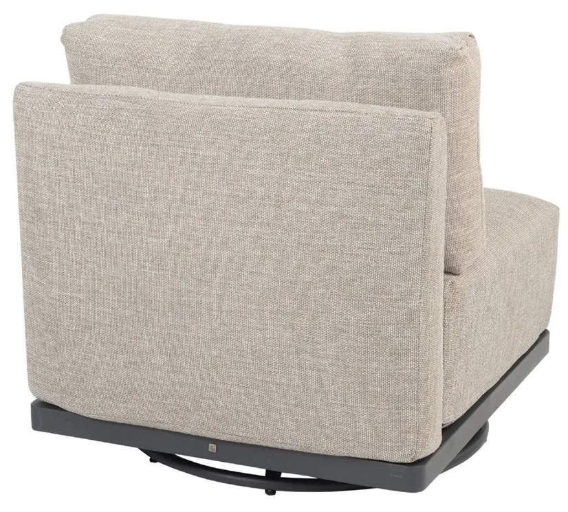 4 Seasons Outdoor Furore loungebank XL met draaifauteuil SALE  Loungeset    houtkleur weerbestendig