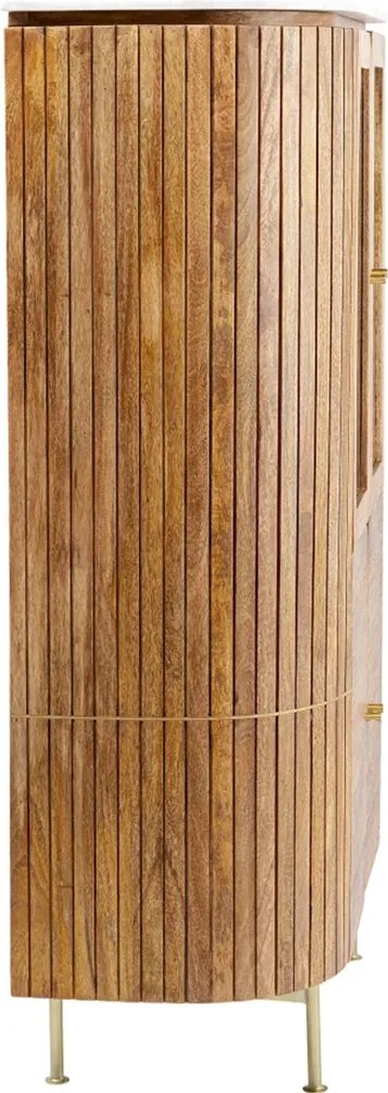 Ovale Buffetkast Mangohout - 100x42x145cm.