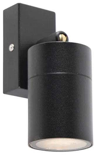 Smart buitenwandlamp met dimmer zwart IP44 incl. wifi GU10 - Solo Modern GU10 IP44 Buitenverlichting cilinder / rond