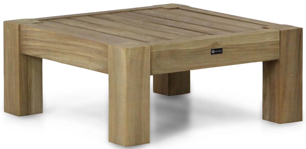 Hoek loungeset 5 personen Teak Old teak greywash Santika Furniture Santika Cantik