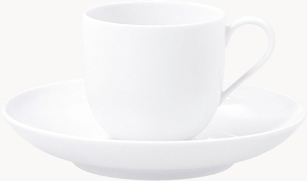 Handgemaakt porseleinen espressokopje Urbino met schoteltje, 2-delig