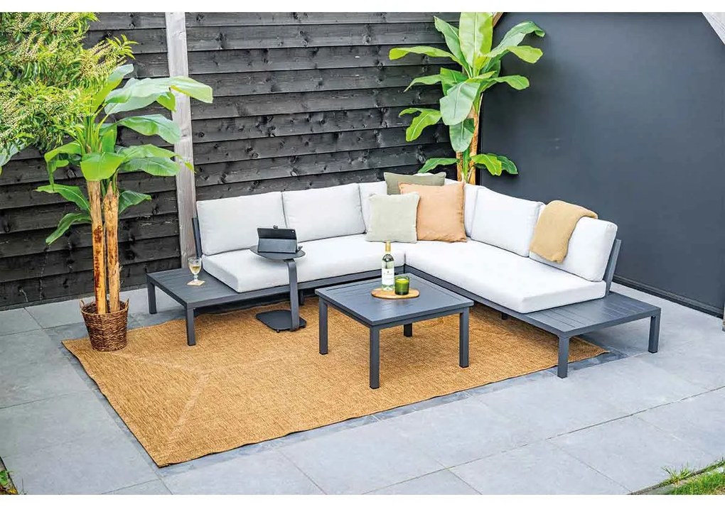 Garden Impressions Pamplona loungeset 4-delig - valley sand
