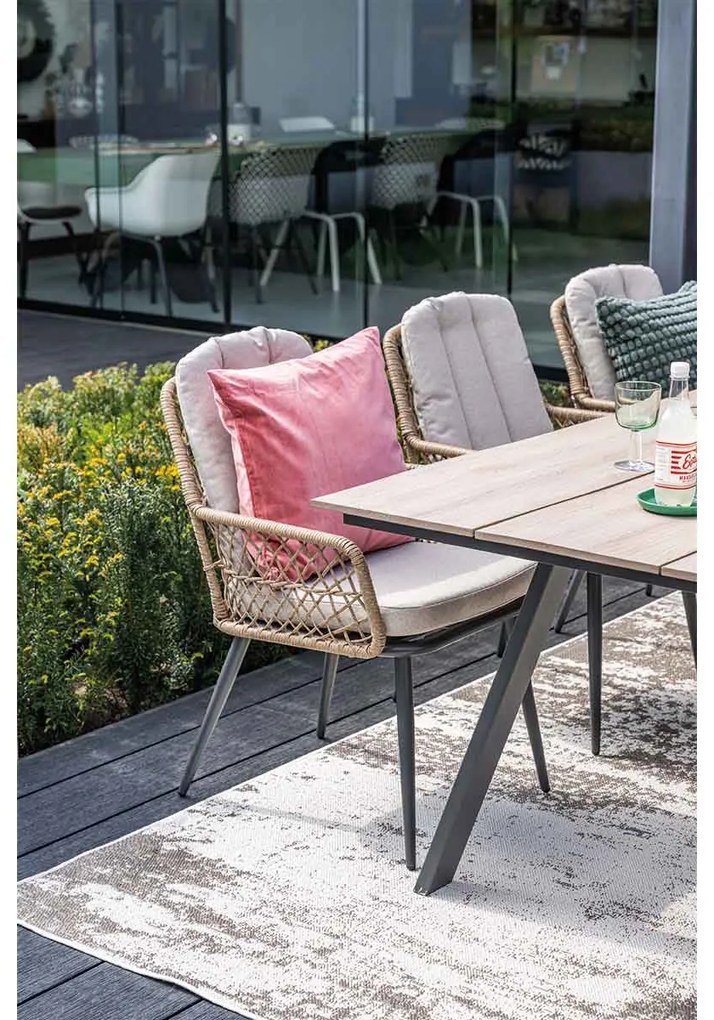 Garden Impressions Kalibo tuinset 7-delig - Penedo tuintafel 230x100 cm