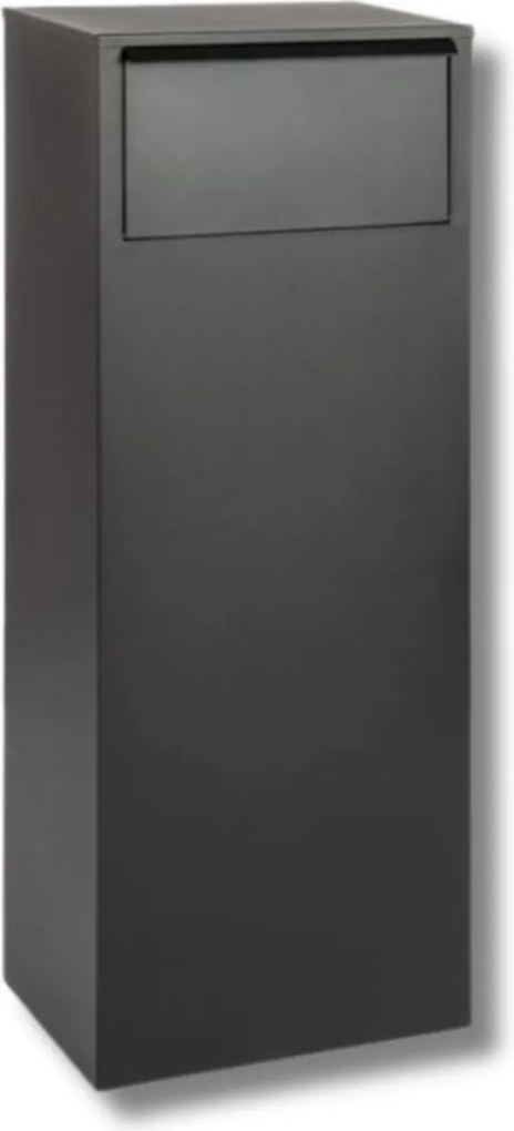 Famiflora pakketbrievenbus BLOC met cijferslot - mat zwart - 105 x 39 x 27 cm - topkwaliteit!