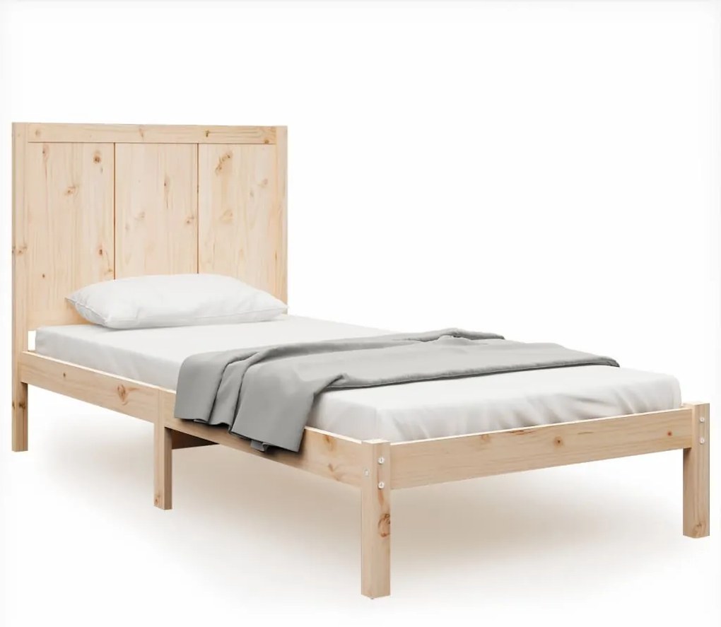 vidaXL Bedframe massief grenenhout 90x190 cm 3FT Single