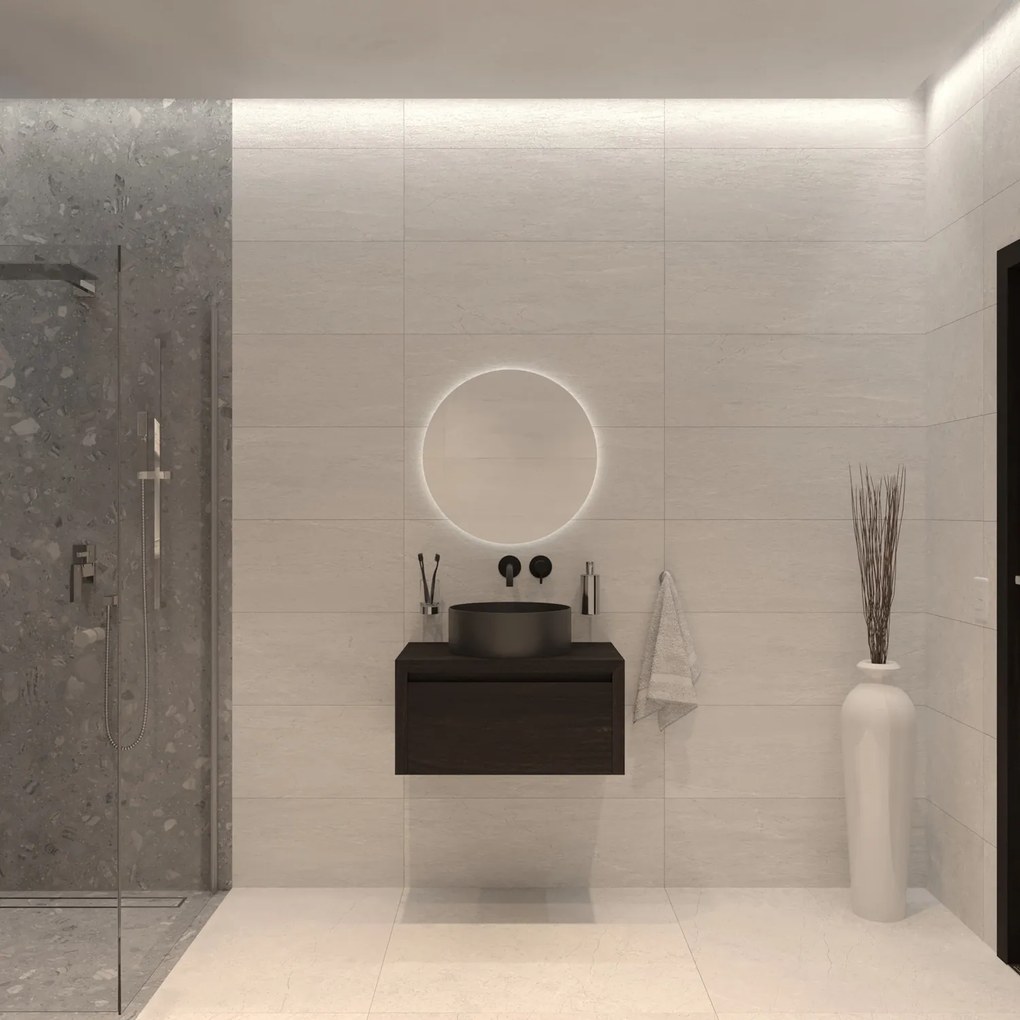Gliss Design Ares badmeubel 70cm charcoal zonder waskom
