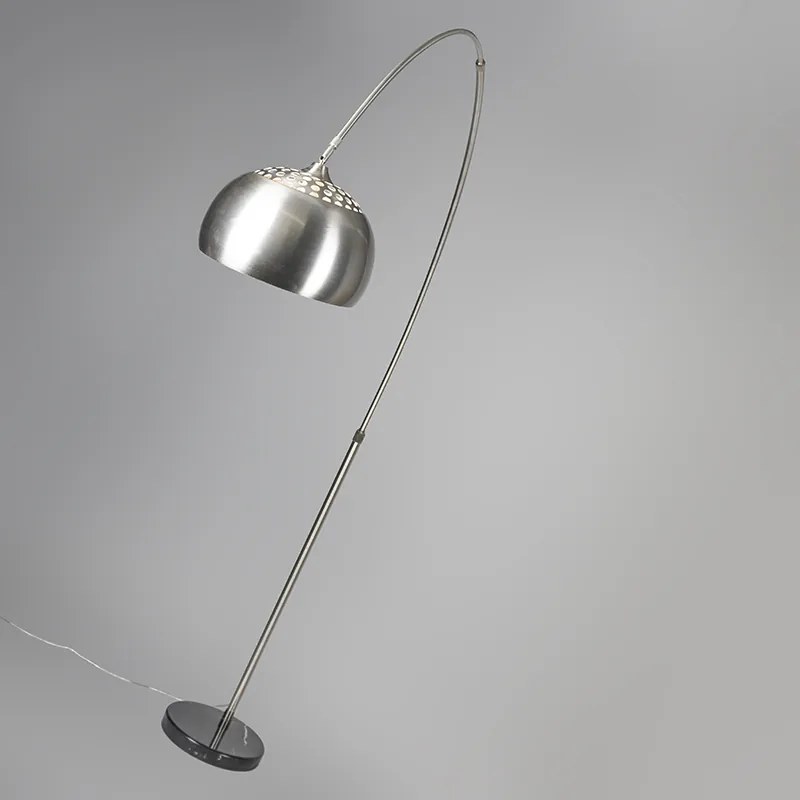 Booglamp staal metalen kap 32 cm verstelbaar - XXL Modern E27 Binnenverlichting Lamp