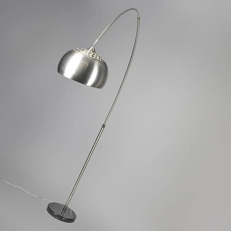 Booglamp staal metalen kap 33 cm verstelbaar - XXL Modern E27 Binnenverlichting Lamp