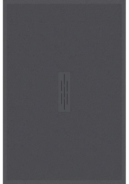Kinedo Kinemoon style douchebak - 100x100cm - inbouw/opbouw - zaagbaar - mineraalcomposiet antraciet rd758a
