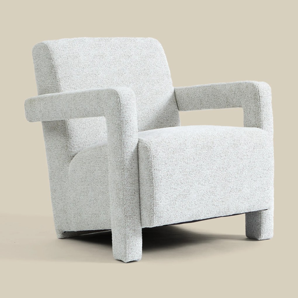 Japandi Fauteuil Creme Stof