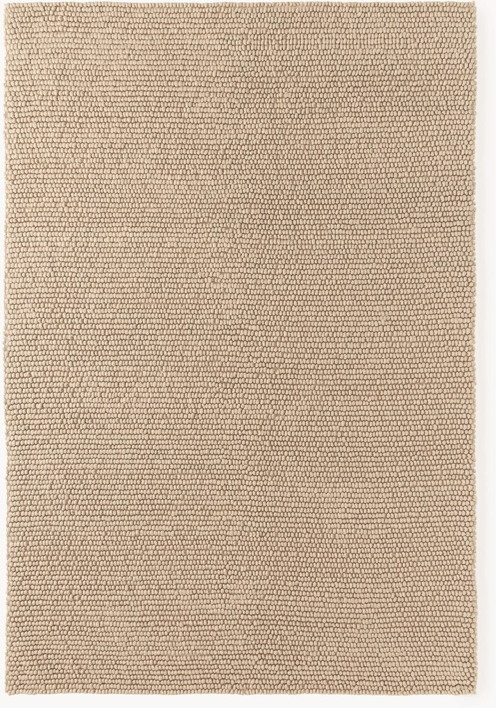 Handgeweven wollen vloerkleed Pebble