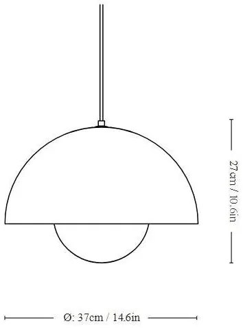 &amp;tradition -  Hanglamp FlowerPot Mosterd Design Metaal