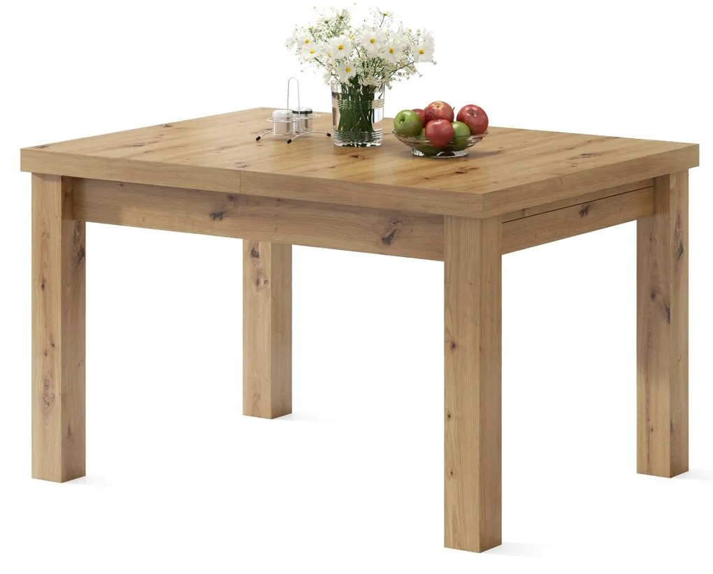 ROYAL eiken artisan, EETTAFEL, UITSCHUIFBAAR