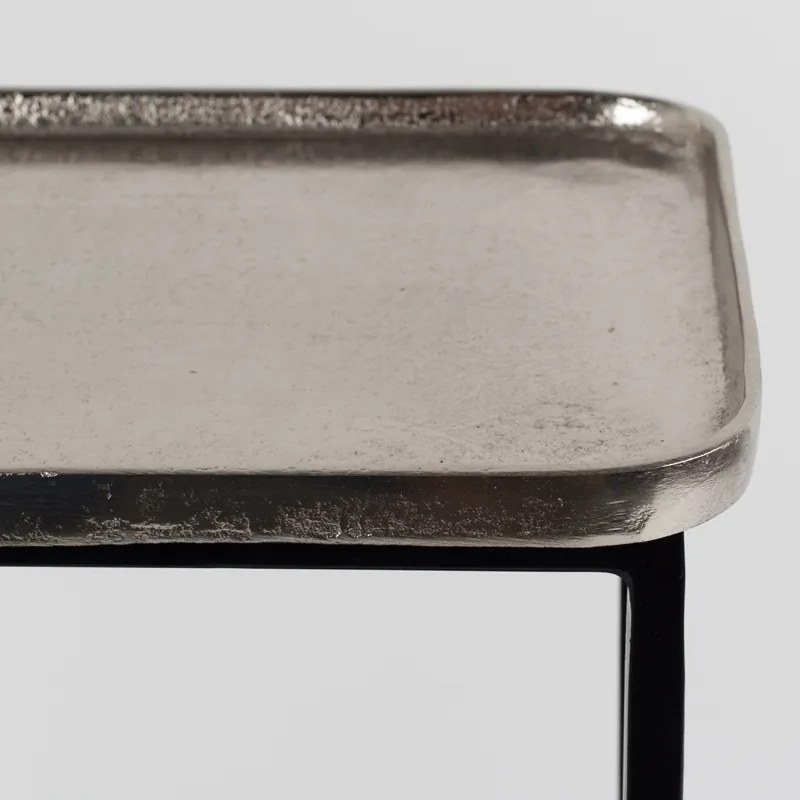 Zuiver Gusto Zilveren Trolley - 80 X 26cm.