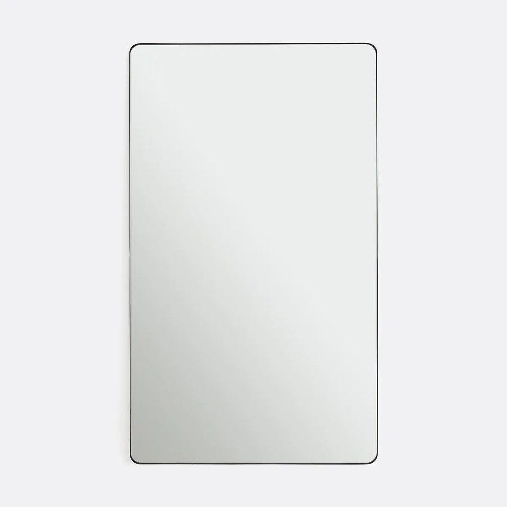 Rechthoekige spiegel, metaal, breedte 100 x hoogte 170 cm, IODUS