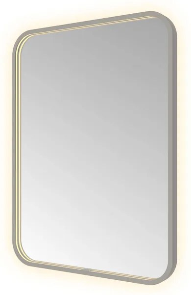 Hotbath &MORE Spiegel direct en indirect LED spiegelverwarming color changing dimbaar met afstandsbediening Geborsteld gunmetal PVD SSQ680BGP