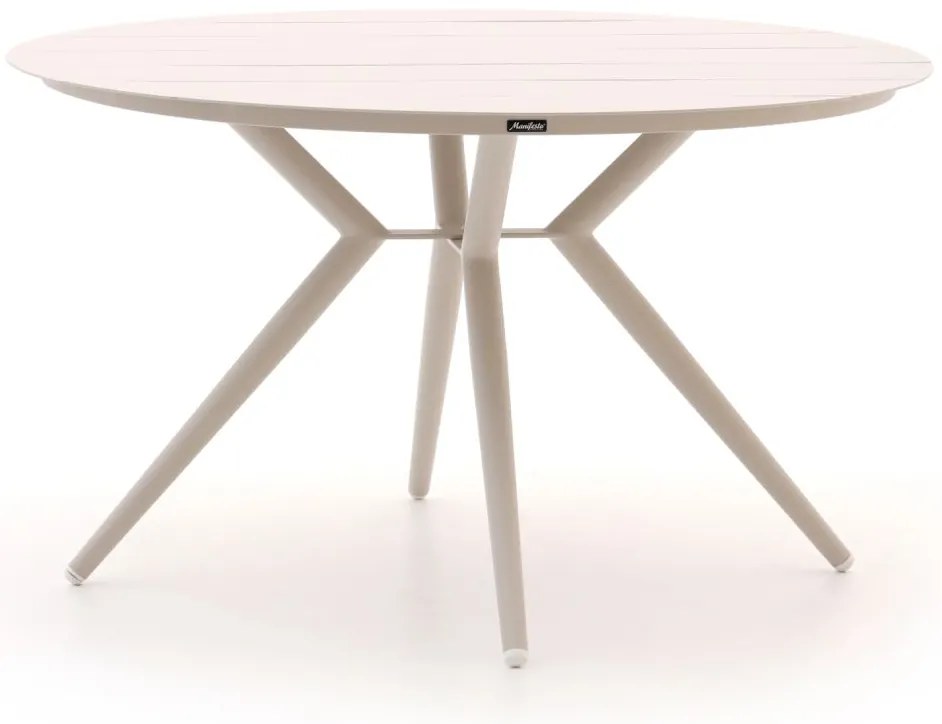 Tuin eettafel Manifesto  | Rond  | Tuintafel Aluminium | Ø127cm | 4 personen | Kees Smit Tuinmeubelen