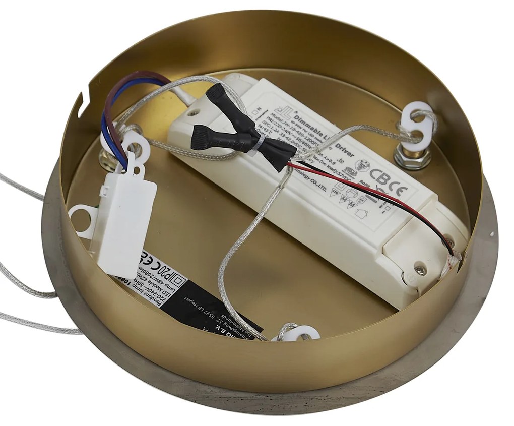 Design hanglamp goud 3-staps dimbaar - Organico