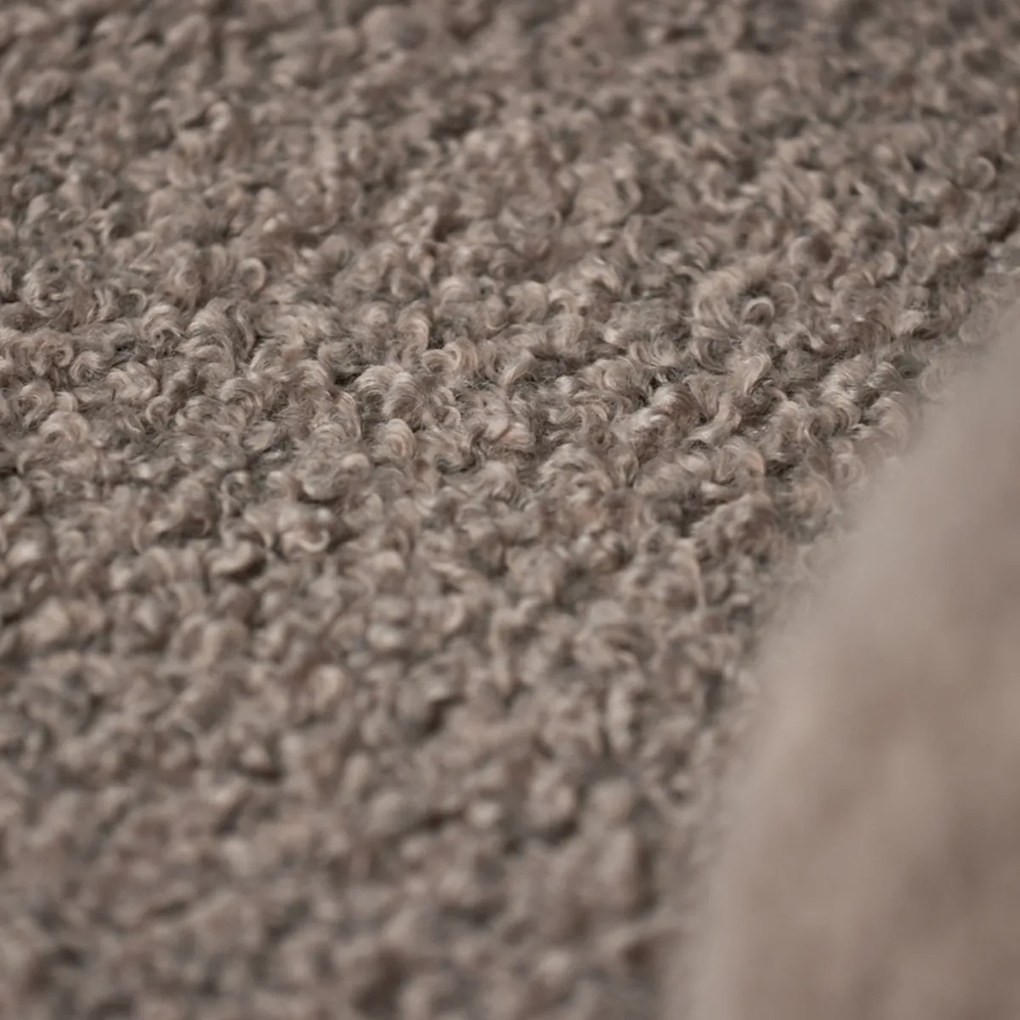 Bruine Teddy Fauteuil Zwarte Poten