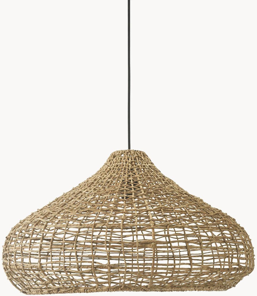 Handgemaakte hanglamp Mira van natuurlijke vezels