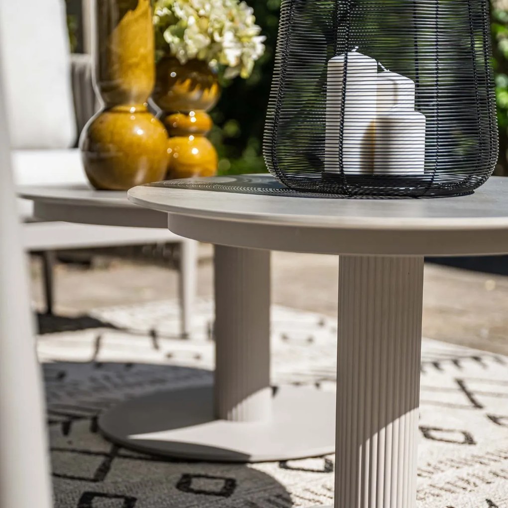 Garden Impressions Liam loungetafel Ø80xH40 cm - taupe
