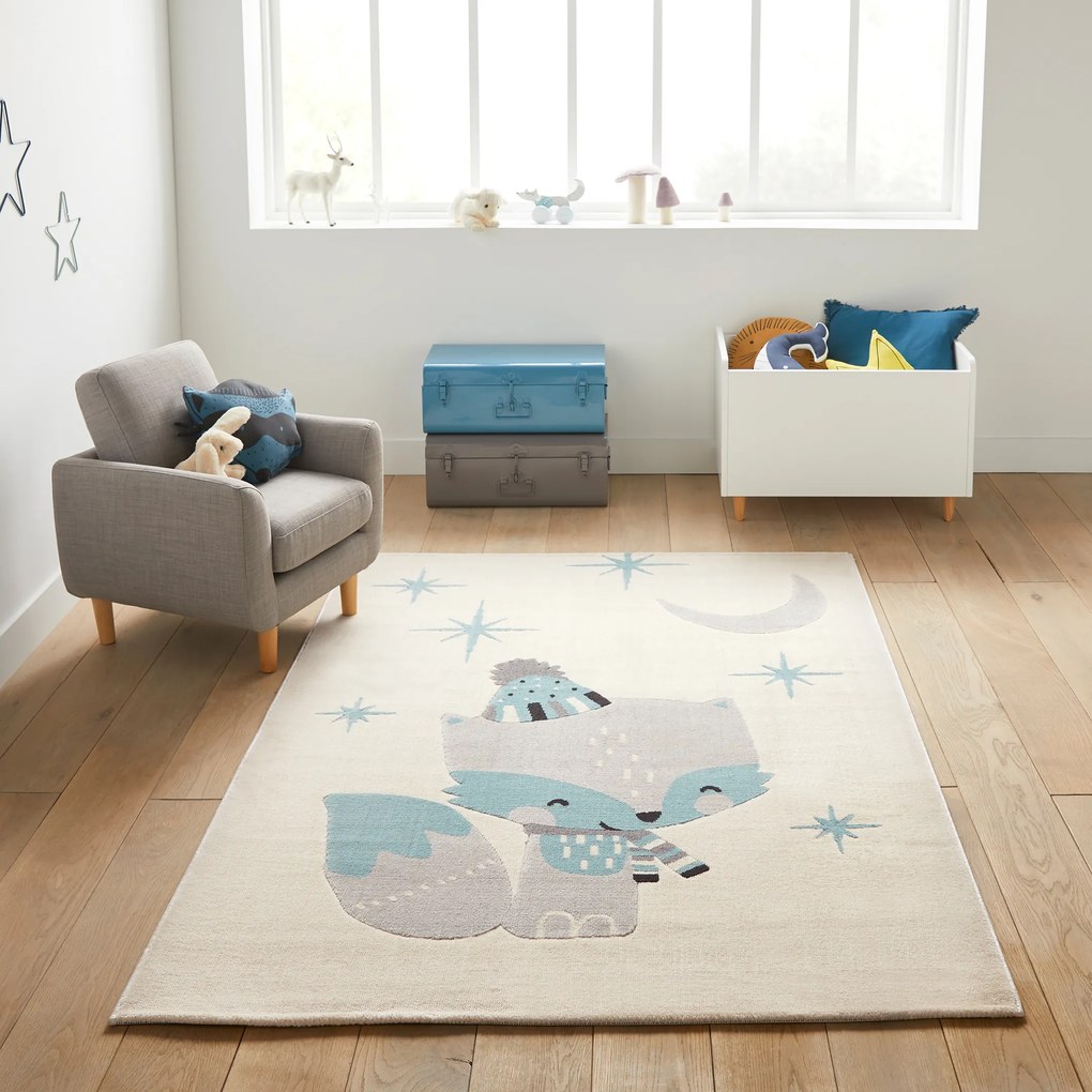 Vloerkleed voor kinderen, vos motief, Nathen