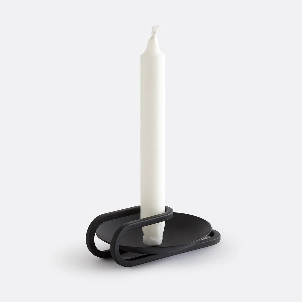 Metalen kandelaar, hoogte 4 cm, CANDRALE