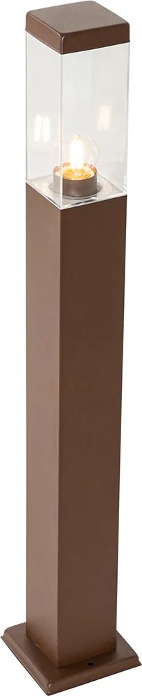 Smart buitenlamp paal roestbruin 80 cm incl. Wifi P45 - Malios