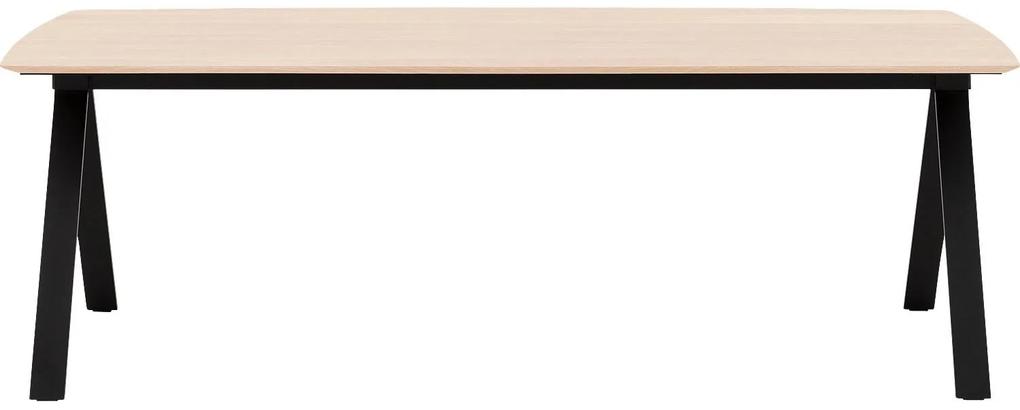 Goossens Excellent Eettafel Floyd, Semi rechthoekig 260 x 100 cm