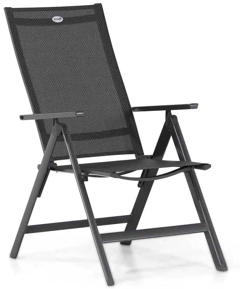 Tuinset 4 personen 180 cm Aluminium/textileen Grijs Hartman Aruba/Pallazo