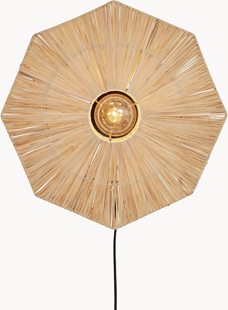 Wandlamp Panama van raffia
