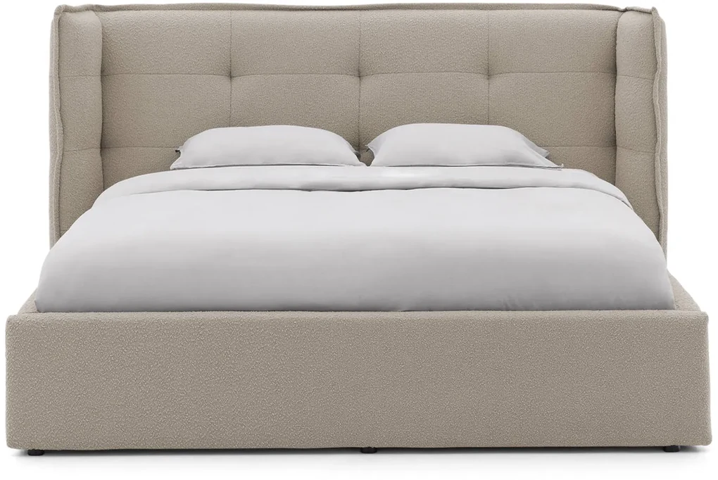 Goossens Gestoffeerd Bedframe Canon, 180 x 200 cm met storage, met 2x lattenbodem