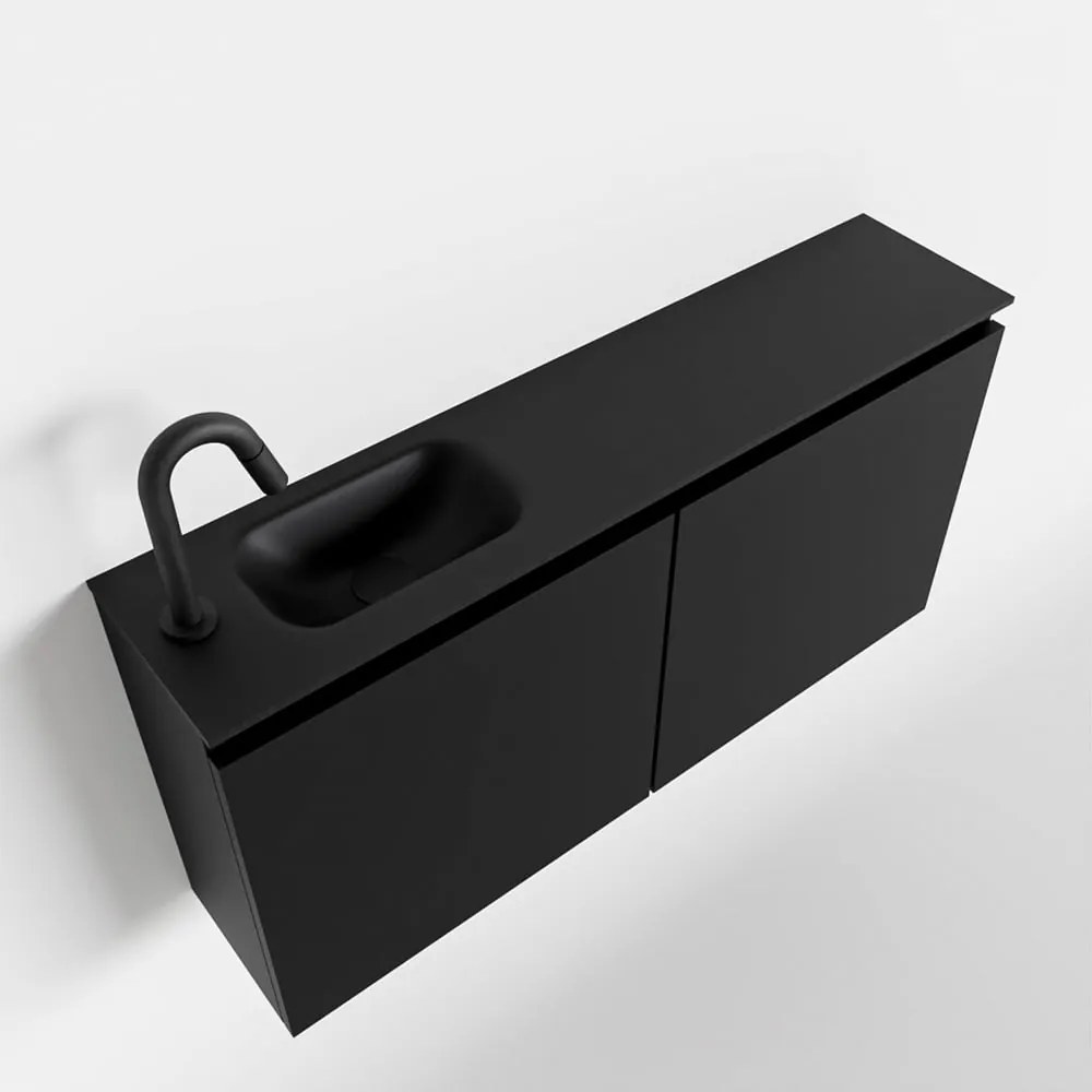 Mondiaz Ture 100cm toiletmeubel urban met wastafel urban links 1 kraangat