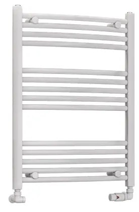 Eastbrook Wendover gebogen handdoekradiator 60x80cm 364W wit glans