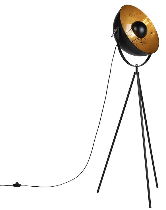 Industriële vloerlamp tripod zwart - Magna 40 Eglip