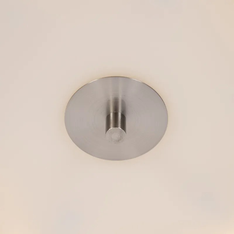 Stoffen Landelijke plafondlamp zwart 70 cm - Drum Modern, Landelijk / Rustiek E27 rond Binnenverlichting Lamp