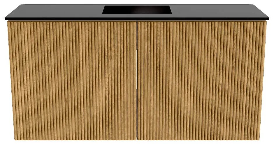 Mondiaz Joya 80cm toiletmeubel oak met wastafel faye midden 1 kraangat urban