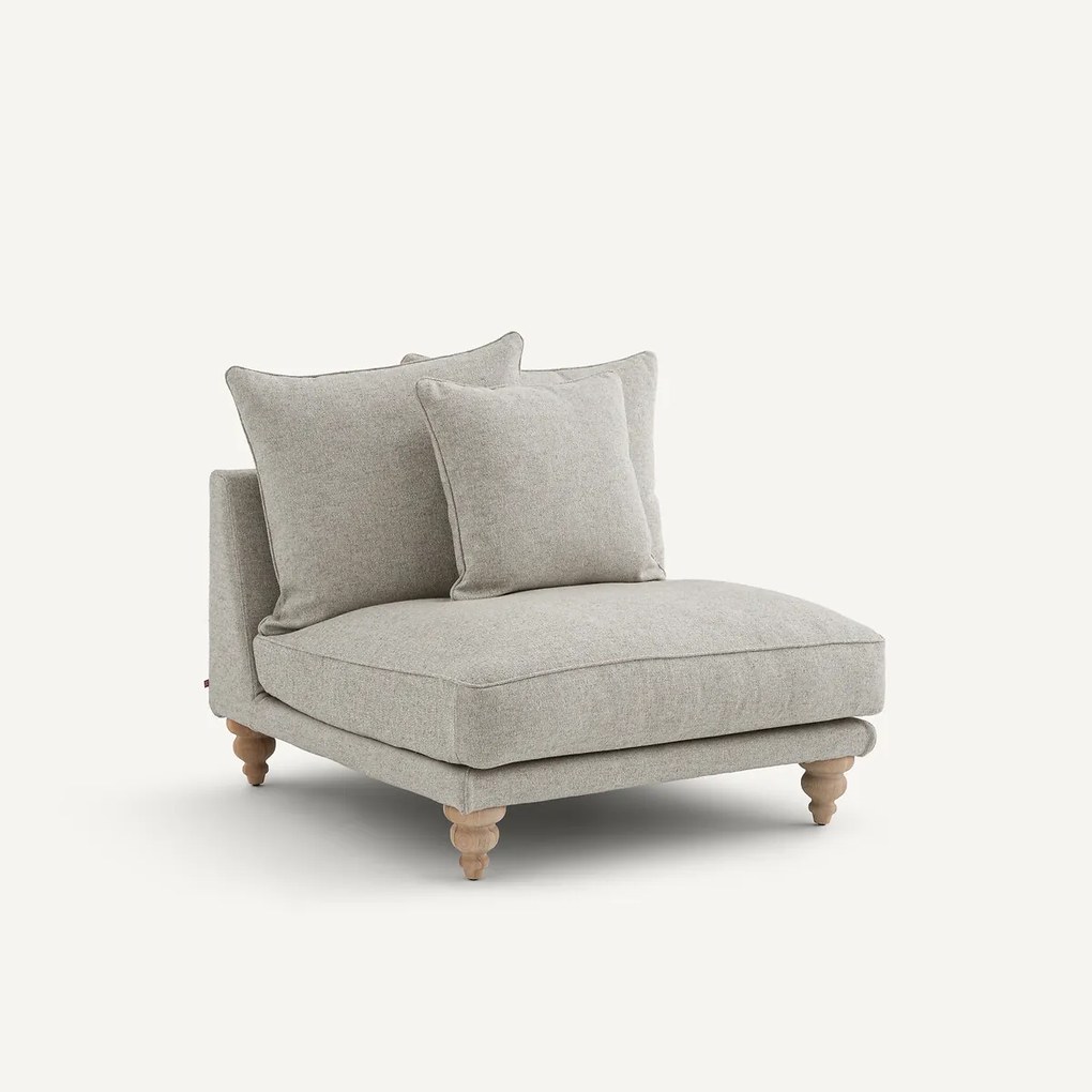 Bank in structuurviscose en linnen, LAZARE