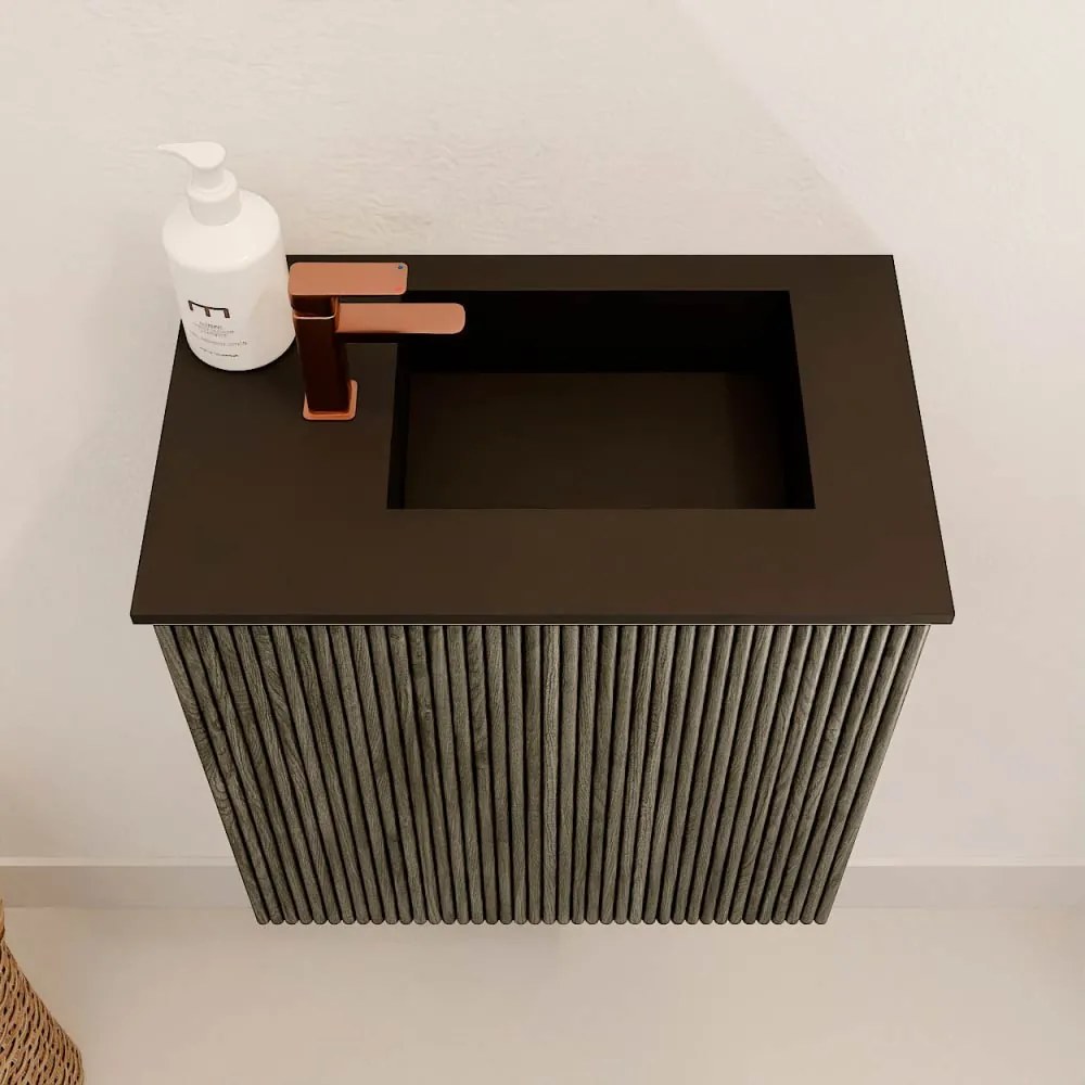 Mondiaz Joya 40cm toiletmeubel shadow met wastafel faye rechts 1 kraangat urban