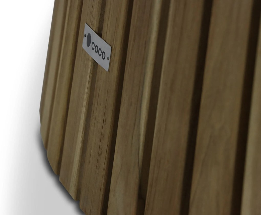 Tuinset Ronde Tuintafel 6 personen 180 cm Aluminium/wicker Taupe Coco Antoni/Fungo
