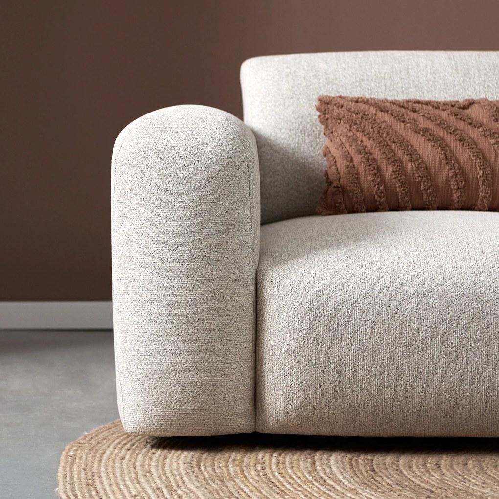 PEPP Interiors Soul Beige Hoekbank Met Chaise Longue Rechts