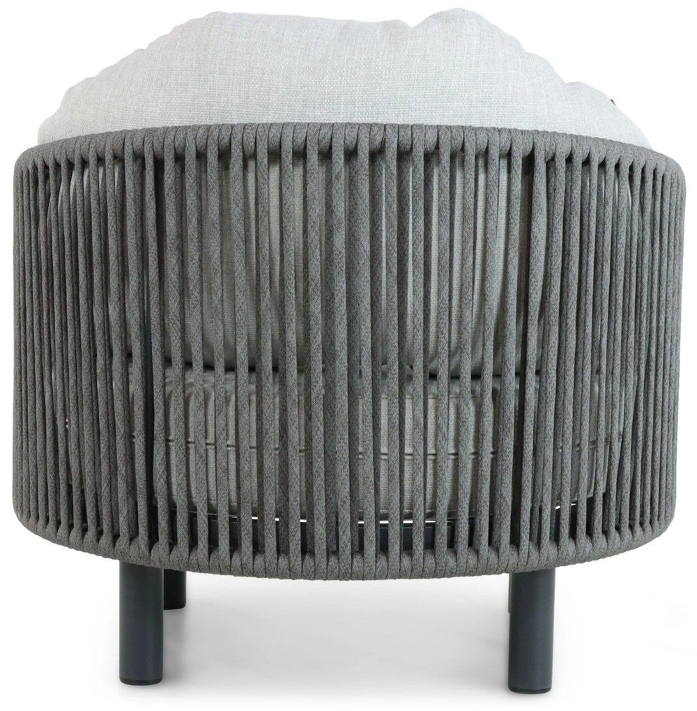 Tuinstoel Aluminium/rope Grijs-antraciet Santika Nanda