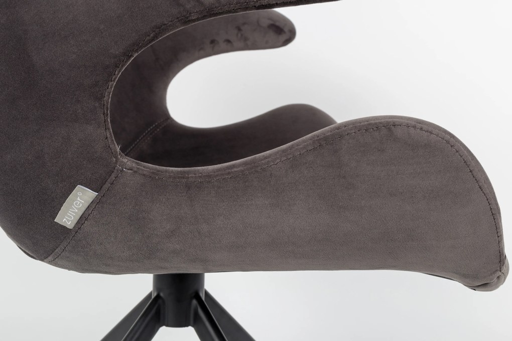 Zuiver Mia Eetkamerstoel Velvet Grijs
