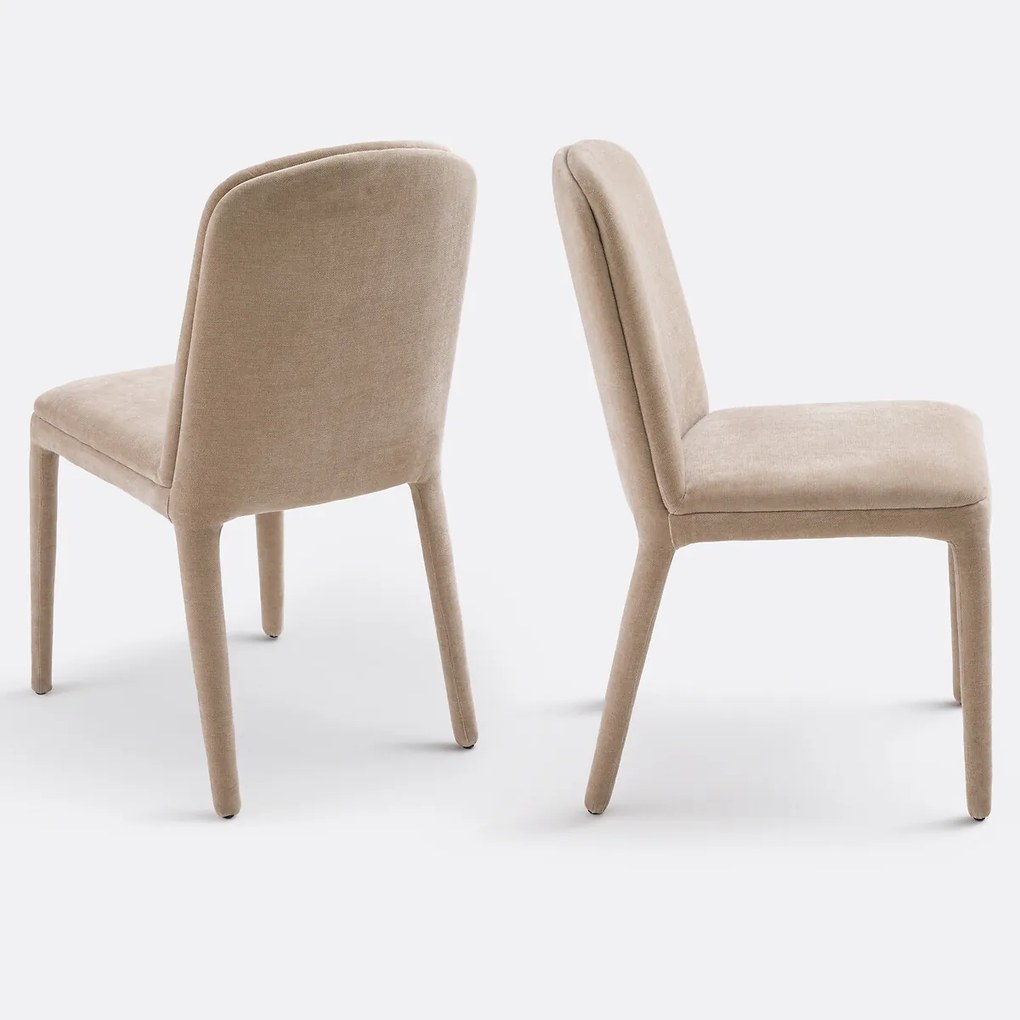 Set van 2 met stof beklede stoelen, Wilga